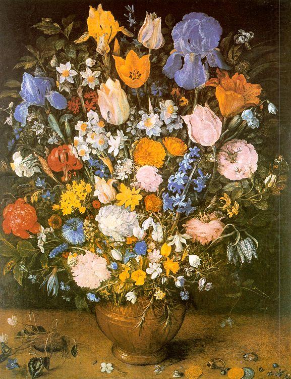 Jan Brueghel Bouquet of Flowers in a Clay Vase china oil painting image